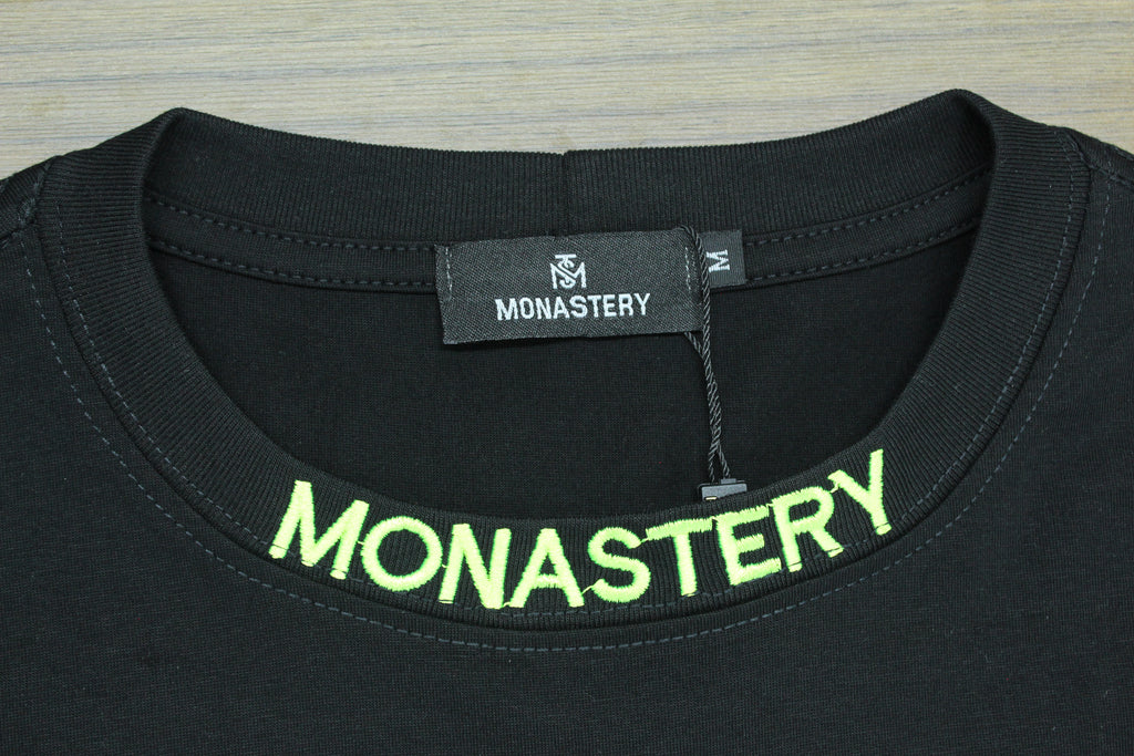 Camiseta Heavyweight Negro Neón — Bordado Premium | JULALE DROP 01