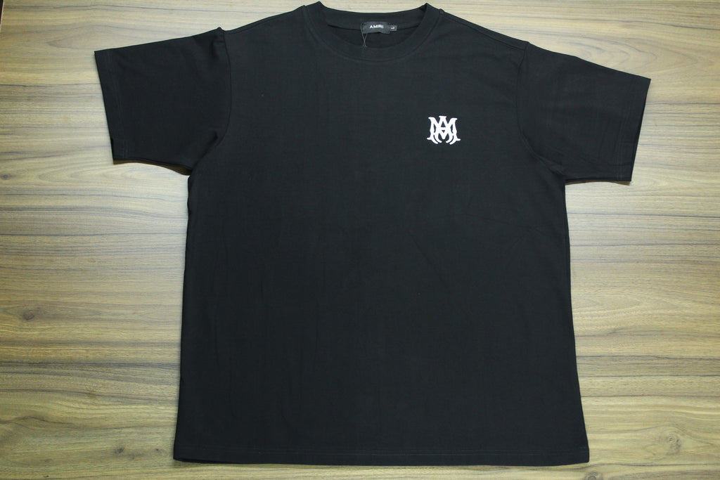 Camiseta Heavyweight Negro Monograma Blanco — Bordado Premium | JULALE DROP 01