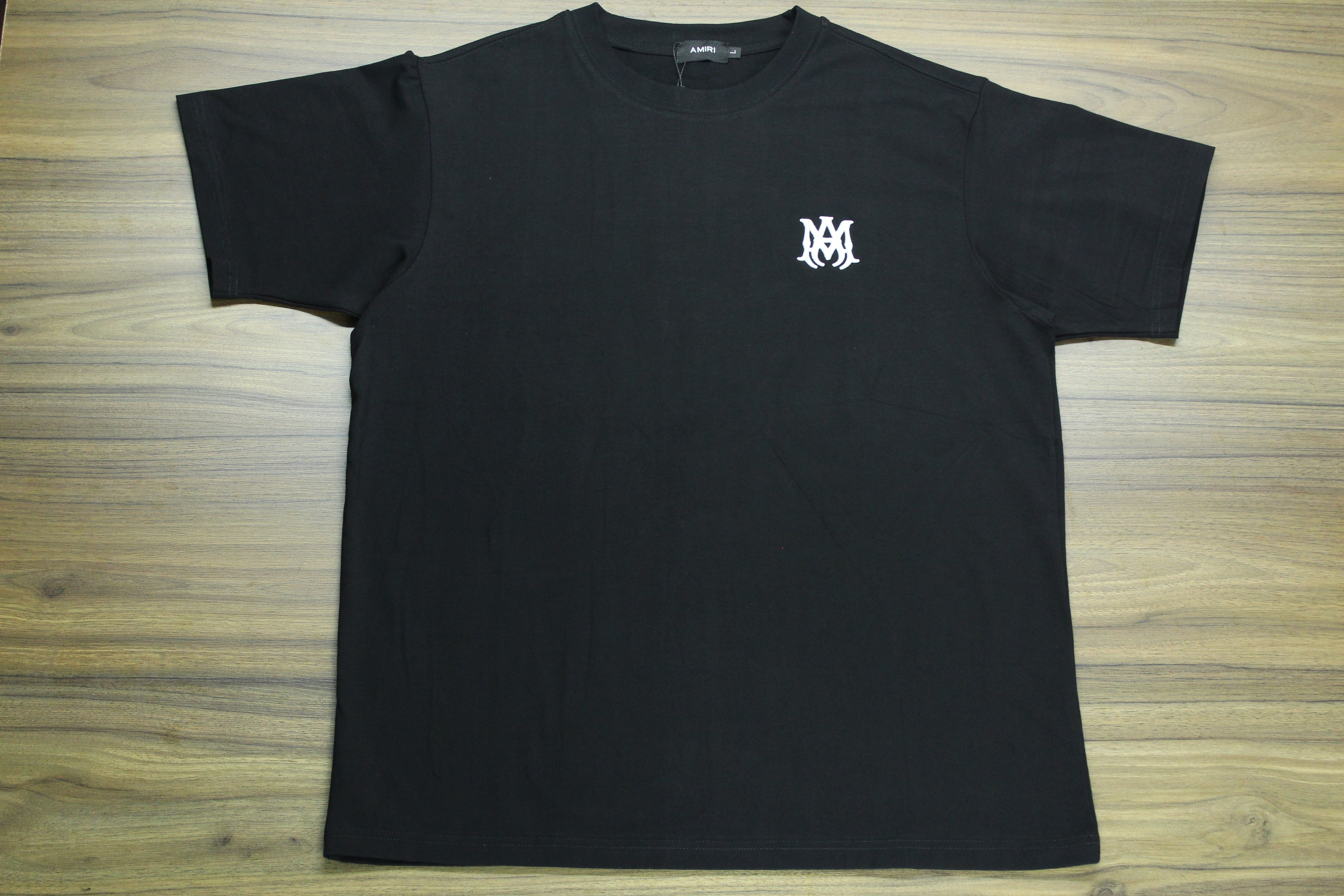 Camiseta Heavyweight Negro Monograma Blanco — Bordado Premium | JULALE DROP 01