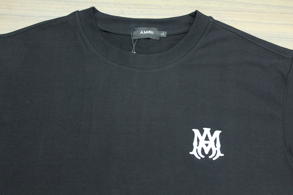 Camiseta Heavyweight Negro Monograma Blanco — Bordado Premium | JULALE DROP 01