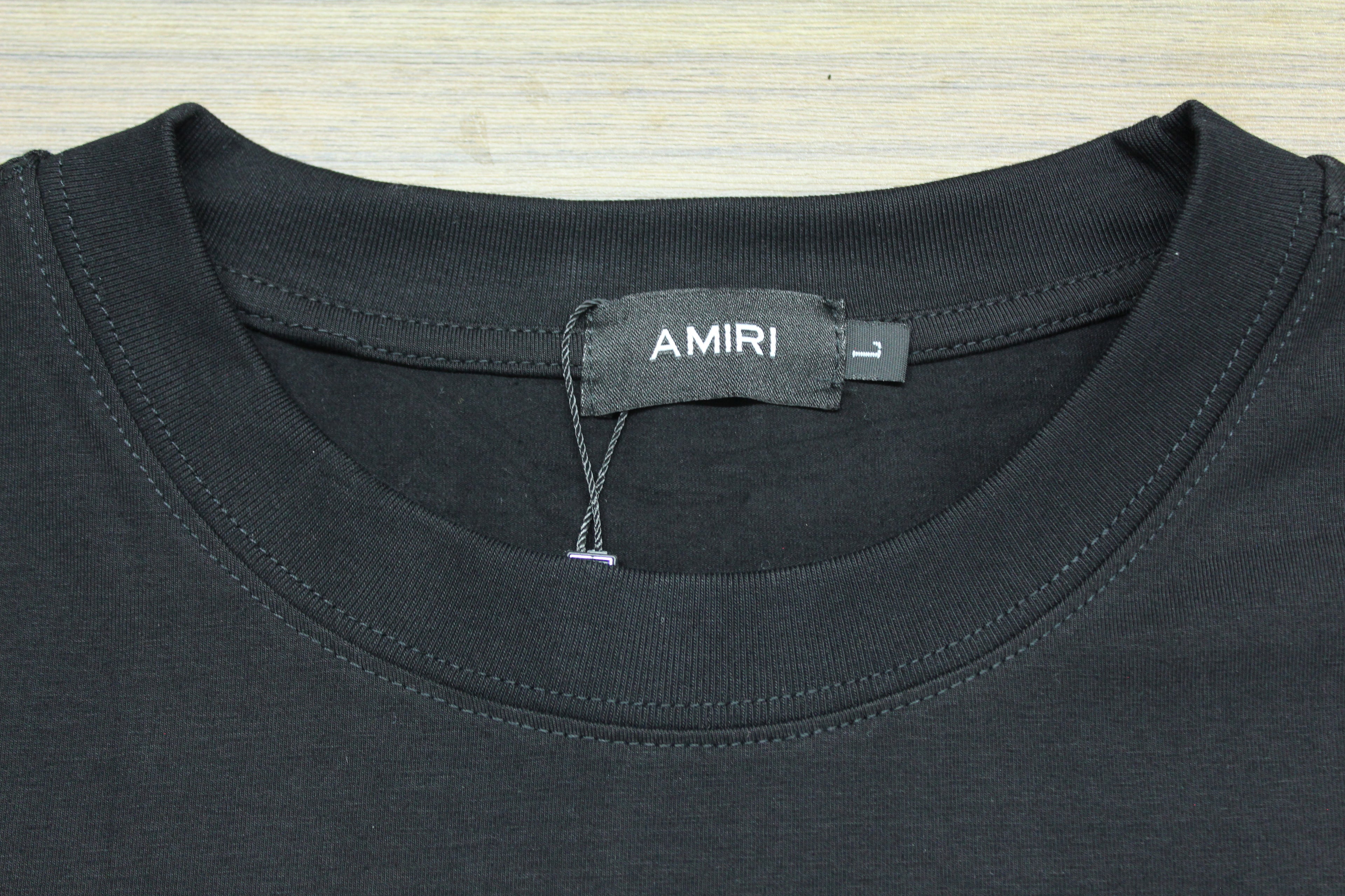 Camiseta Heavyweight Negro Monograma Blanco — Bordado Premium | JULALE DROP 01