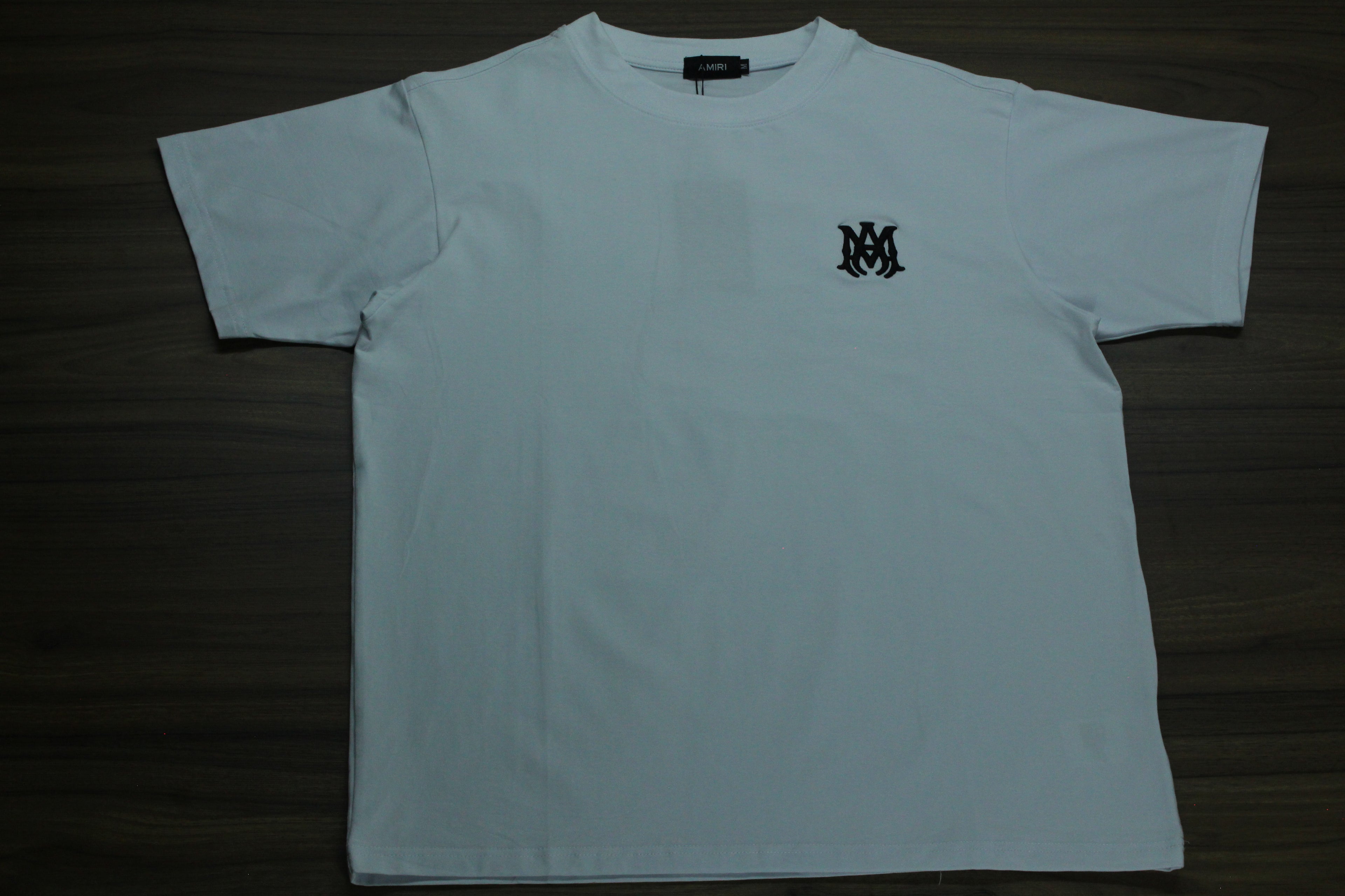 Camiseta Heavyweight Blanco Puro Monograma Negro — Bordado Premium | JULALE DROP 01