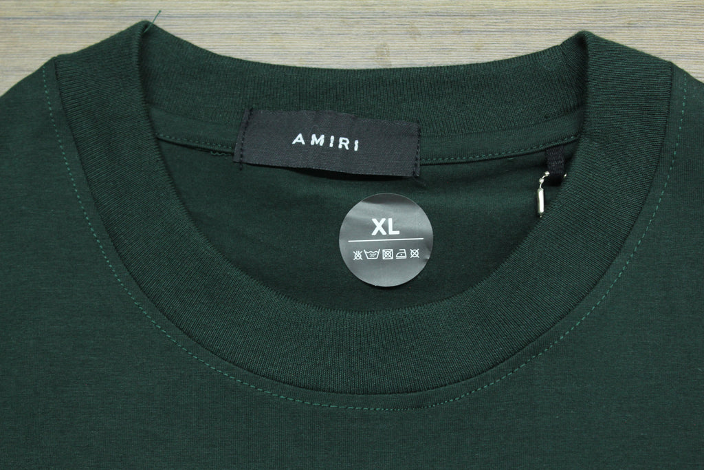 Camiseta Heavyweight Verde Oscuro Monograma Texturizado — Bordado Premium | JULALE DROP 01